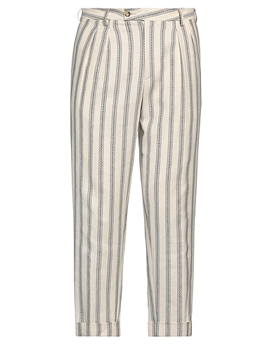 JKE Casual trouser Ivory 68% Cotton, 32% Linen