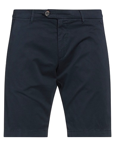 ROŸ ROGER'S Shorts & Bermuda Navy blue 97% Cotton, 3% Elastane