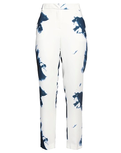 ERMANNO FIRENZE Casual trouser White 100% Polyester