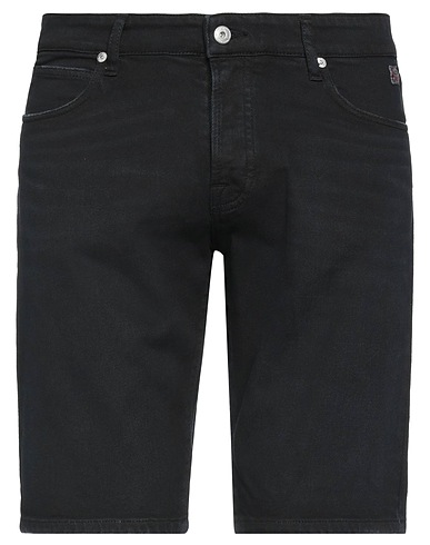 ROŸ ROGER'S デニムショートパンツ ブラック コットン 99% / ポリウレタン 1%
