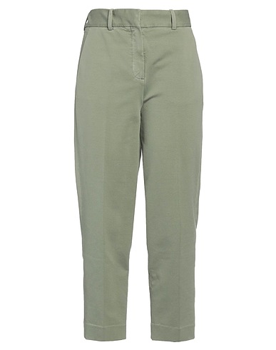 CIRCOLO 1901 Casual trouser Military green 97% Cotton, 3% Elastane