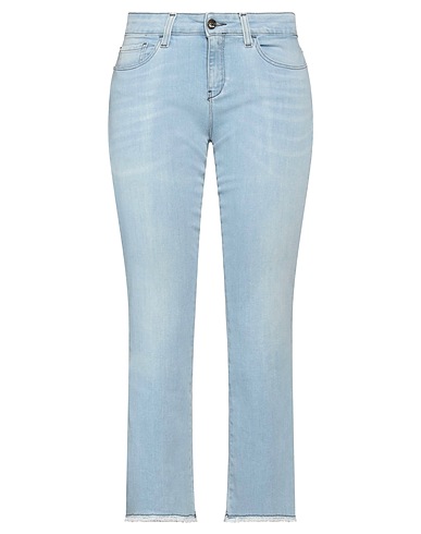 KAOS JEANS Denim trousers Blue 87% Cotton, 11% Polyester, 2% Elastane