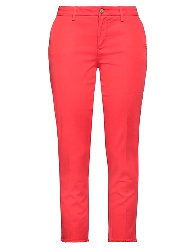 RE_HASH Casual trouser Red 97% Cotton, 3% Elastane