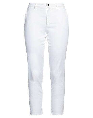 RE_HASH Pantalone Bianco 97% Cotone, 3% Elastan