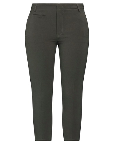 DONDUP Casual pants Dark green 53% Polyester, 43% Virgin Wool, 4% Elastane