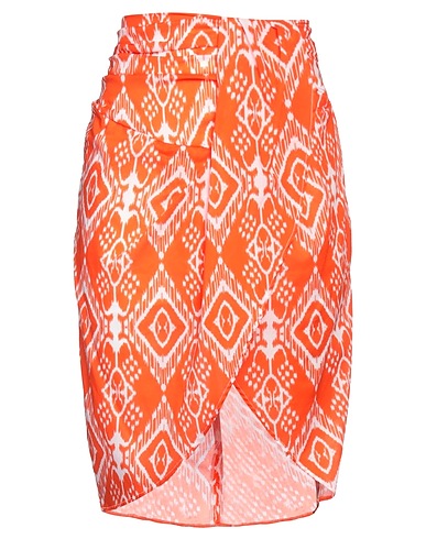 MC2 SAINT BARTH Mini skirt Orange 100% Cotton