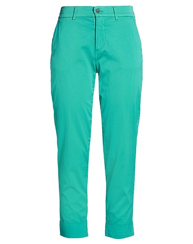 BERWICH パンツ グリーン コットン 88% / シルク 10% / ポリウレタン 2%