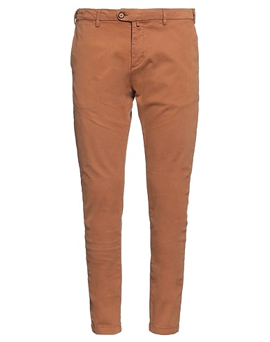 TELA COTTON Casual trouser Camel 98% Cotton, 2% Elastane
