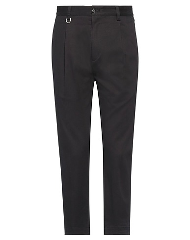 PAOLO PECORA Casual trouser Black 98% Cotton, 2% Elastane