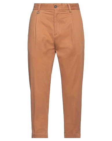 PAOLO PECORA Pantalon Camel 98% Coton, 2% Élasthanne