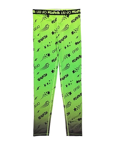 LIU •JO Leggings ME CONTRO TE Green 95% Polyester, 5% Elastane