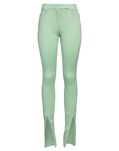 THE ATTICO Casual pants Light green 98% Virgin Wool, 2% Elastane
