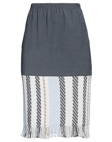 NEERA 20.52 Midi skirt Midnight blue 84% Cotton, 9% Acrylic, 4% Nylon, 2% Viscose, 1% Polyester