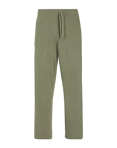 8 by YOOX Pantalone COTTON RELAXED TROUSERS Verde salvia 75% Cotone riciclato, 20% Poliestere riciclato, 5% Altre Fibre