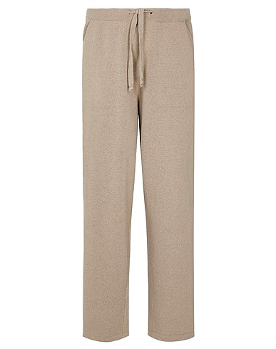 8 by YOOX Casual trouser COTTON RELAXED TROUSERS Light brown 75% Recycled cotton, 20% Recycled polyester, 5% Other Fibres