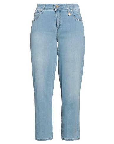 CAFèNOIR Denim trousers Blue 97% Cotton, 3% Elastane