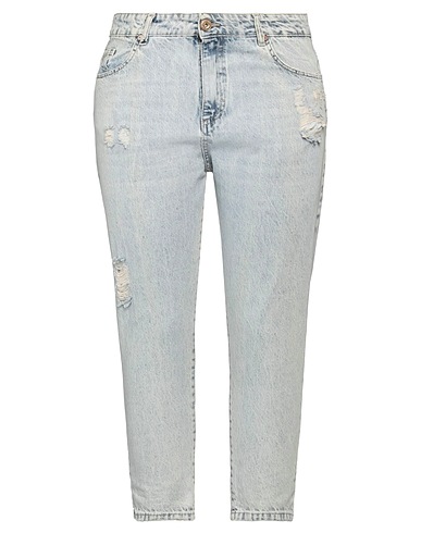 BERNA Denim trousers Blue 100% Cotton