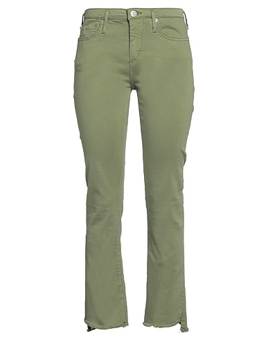 TRUE RELIGION Denim trousers Sage green 92% Cotton, 6% Polyester, 2% Elastane