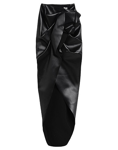 RICK OWENS Long skirt Black 61% Acetate, 39% Polyamide