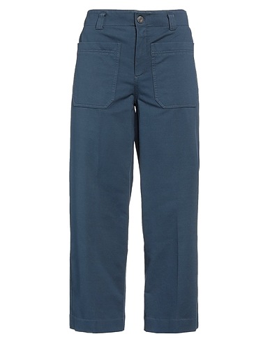 CIRCOLO 1901 Casual trouser Navy blue 97% Cotton, 3% Elastane