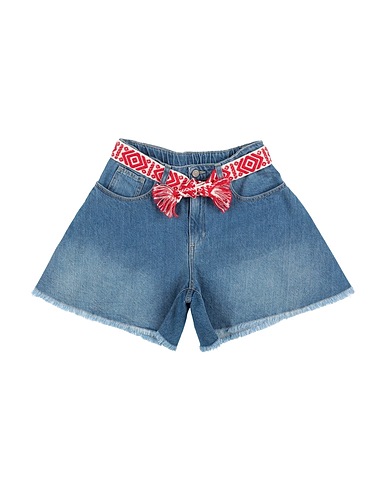 PLEASE Denim shorts Blue 100% Cotton
