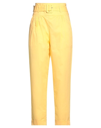 PATRIZIA PEPE Casual pants Yellow 100% Cotton