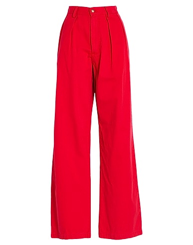 DENIMIST Pantalone Rosso 100% Cotone