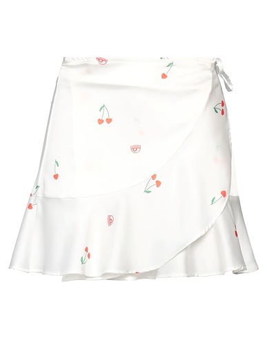 CHIARA FERRAGNI Mini skirt White 100% Polyester