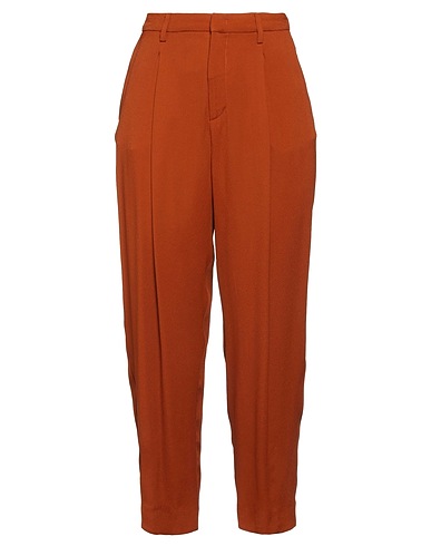 MANILA GRACE Casual trouser Tan 100% Viscose, Acetate, Polyester
