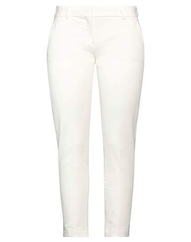 CIRCOLO 1901 Casual trouser White 93% Cotton, 7% Lycra®