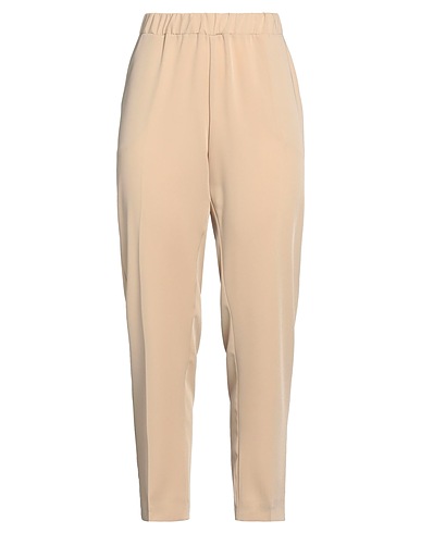 CHIARA BRUNI Pantalón Beige 70% Otras Fibras, 30% Viscosa
