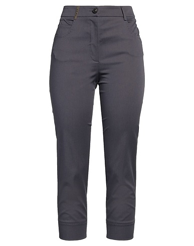 PESERICO Casual pants Grey 97% Cotton, 3% Elastane