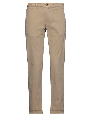 RE_HASH Casual pants Beige 98% Cotton, 2% Elastane