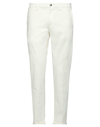RE_HASH Casual trouser Ivory 98% Cotton, 2% Elastane
