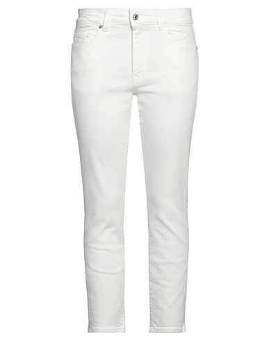 GRIFONI Casual trouser White 98% Cotton, 2% Elastane