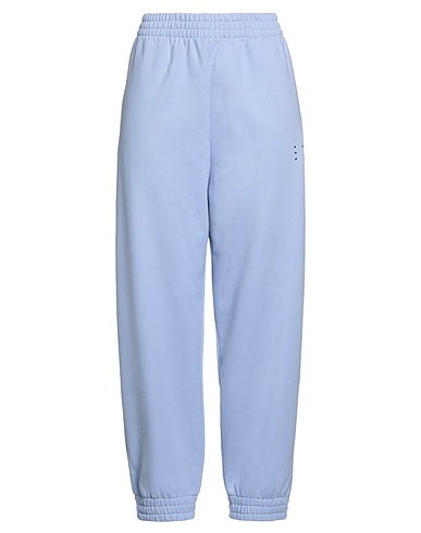 McQ Alexander McQueen Casual pants Sky blue 100% Cotton, Polyester, Elastane