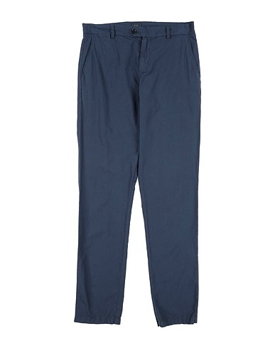 FAY Casual trouser Navy blue 100% Cotton, Polyester