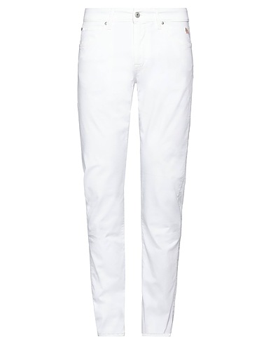 ROŸ ROGER'S Pantalone Bianco 96% Cotone, 4% Elastan