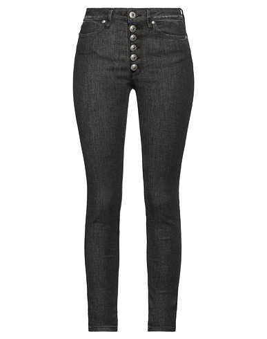 DONDUP Denim trousers Black 90% Cotton, 8% Elastomultiester, 2% Elastane