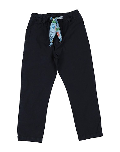 DANIELE ALESSANDRINI Casual trouser Midnight blue 97% Cotton, 3% Elastane