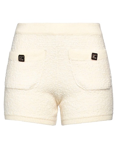 GAëLLE Paris Shorts & Bermuda Ivory 50% Polyamide, 30% Acrylic, 10% Cotton, 5% Wool, 5% Synthetic fibers