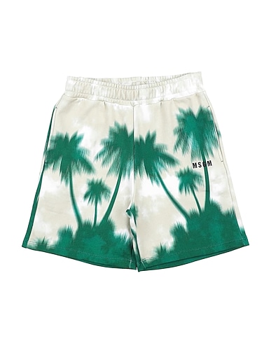 MSGM Shorts & Bermuda Green 100% Cotton