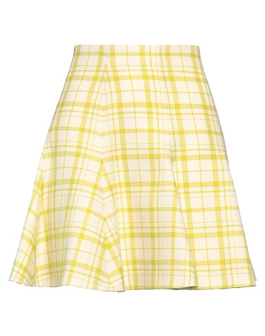DIOR Mini skirt Light green 100% Virgin Wool