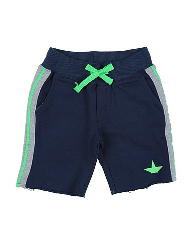 MACCHIA J Shorts & Bermuda Midnight blue 100% Cotton