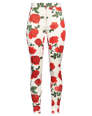 SAINT LAURENT Casual pants Ivory 86% Viscose, 10% Polyamide, 4% Elastane