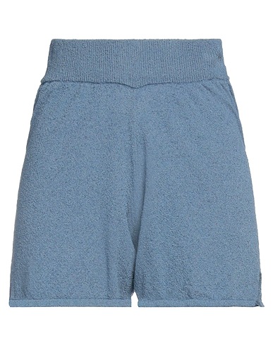 DANIELE FIESOLI Shorts & Bermuda Slate blue 74% Organic cotton, 26% Polyamide
