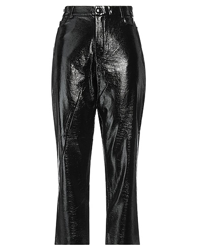 HOD Casual trouser Black 100% Cotton, Polyurethane