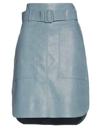 STELLA McCARTNEY Mini skirt Pastel blue 100% Viscose, Polyurethane