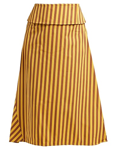 JIL SANDER Midi skirt Marigold 100% Cotton
