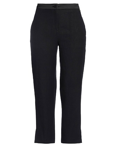 ARMANI EXCHANGE Pantalone Nero 100% Canapa, Poliestere